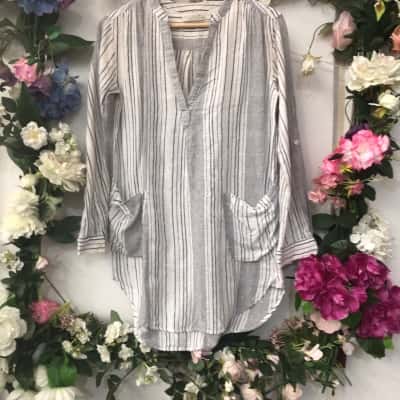 Seafolly Size XS Striped Coverup