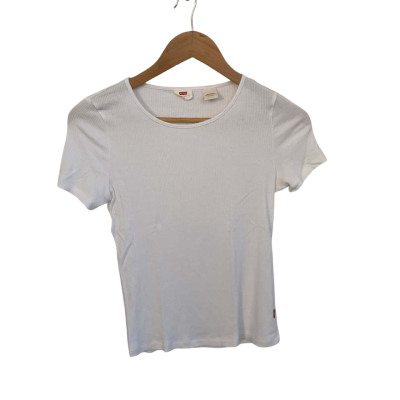 Levi's Womens  Size XS Short Sleeve Top White 