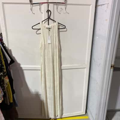 Sheike Womens Denim Dress Cream 