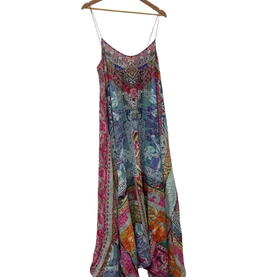 Camilla Womens  Size L Maxi Dress 100% Silk