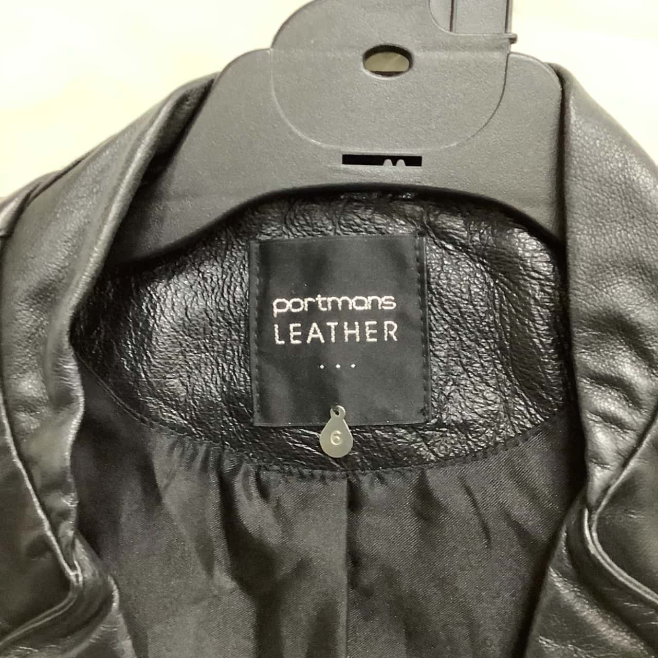 Portmans Womens Size 6 Black leather jacket (s)