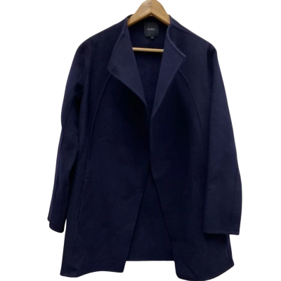 Saba Size 8 BLENDED WOOL Open Jacket Navy Blue