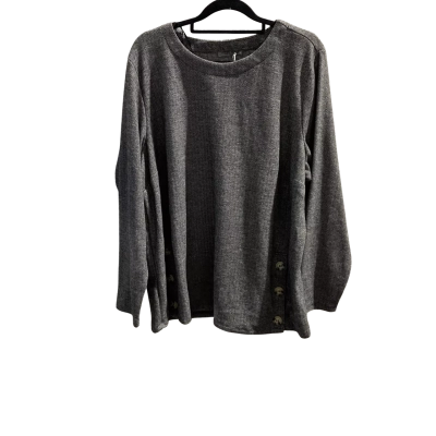 Regatta Womens  Size 18 Long Sleeve Top Black  / White Herringbone RRP $59.95