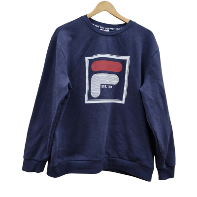 Fila Mens Size XL Crew Neck Jumper Blue (8)