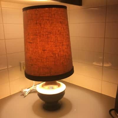 Retro 1970s Ceramic Base Table Lamp PLEASE READ DESCRIPTION BEFORE PURCHASING 