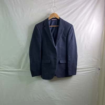 Daniel Hechter Mens Size M Suit Jacket Blue Italian Wool Blend