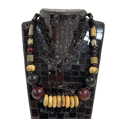 Chunky Beaded South Africa Kruger Park Neckalce
