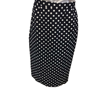 Fletcher Jones Size 10 Navy Blue Polka Dot Skirt - BNWT - RRP$119