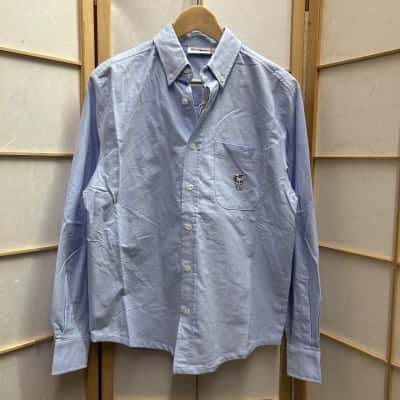  New With Tags BUTTER GOODS X PEANUTS Men’s  Size XS Spike Oxford Shirt / Long Sleeve Shirt Blue  RRP: $149.00