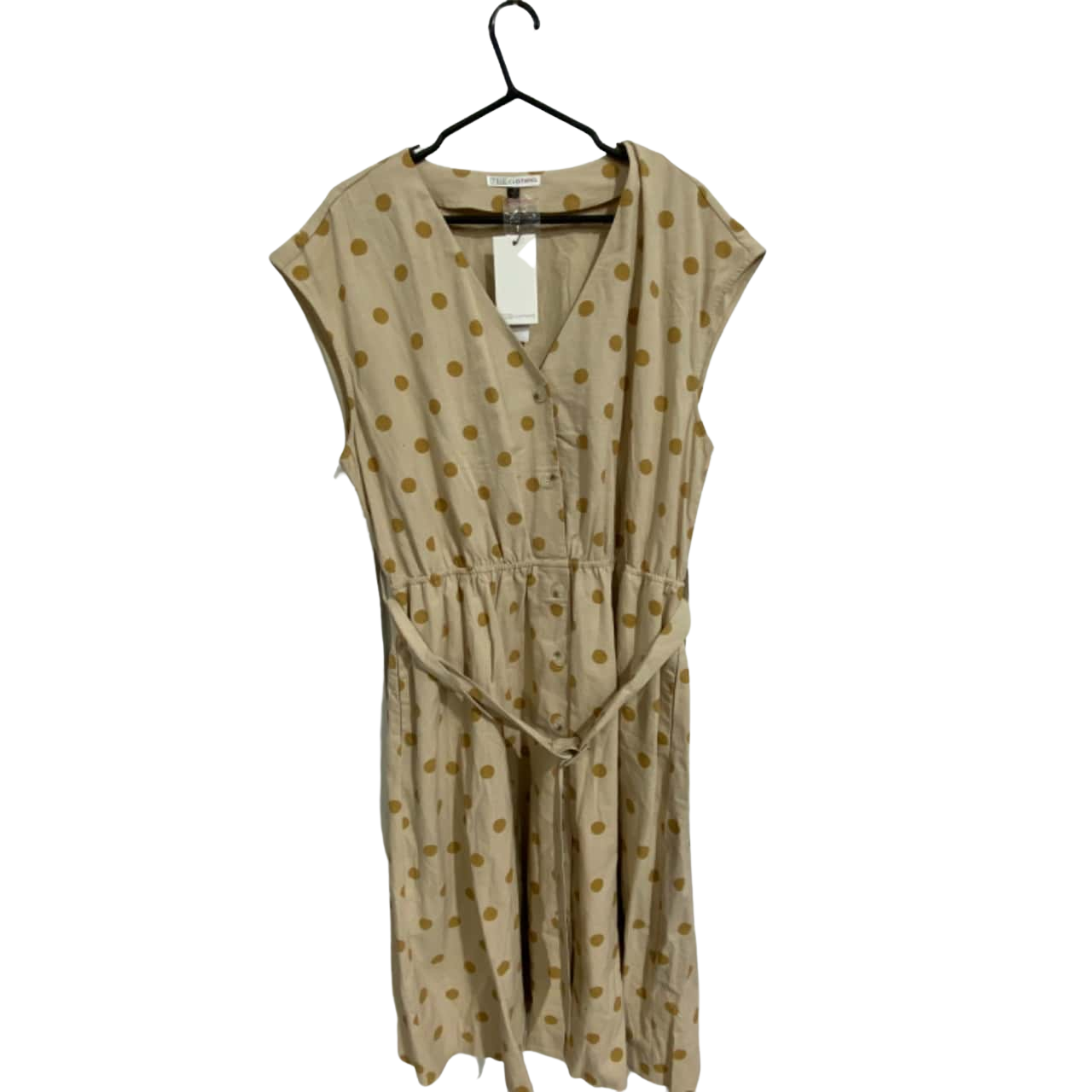 tsid-women-s-size-18-beige-polka-dot-maxi-dress