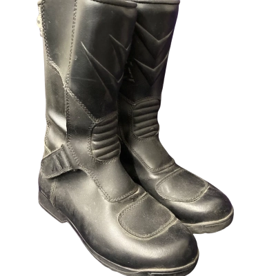  Womens  Motodry Motorcycle Size 39 Boots Black  