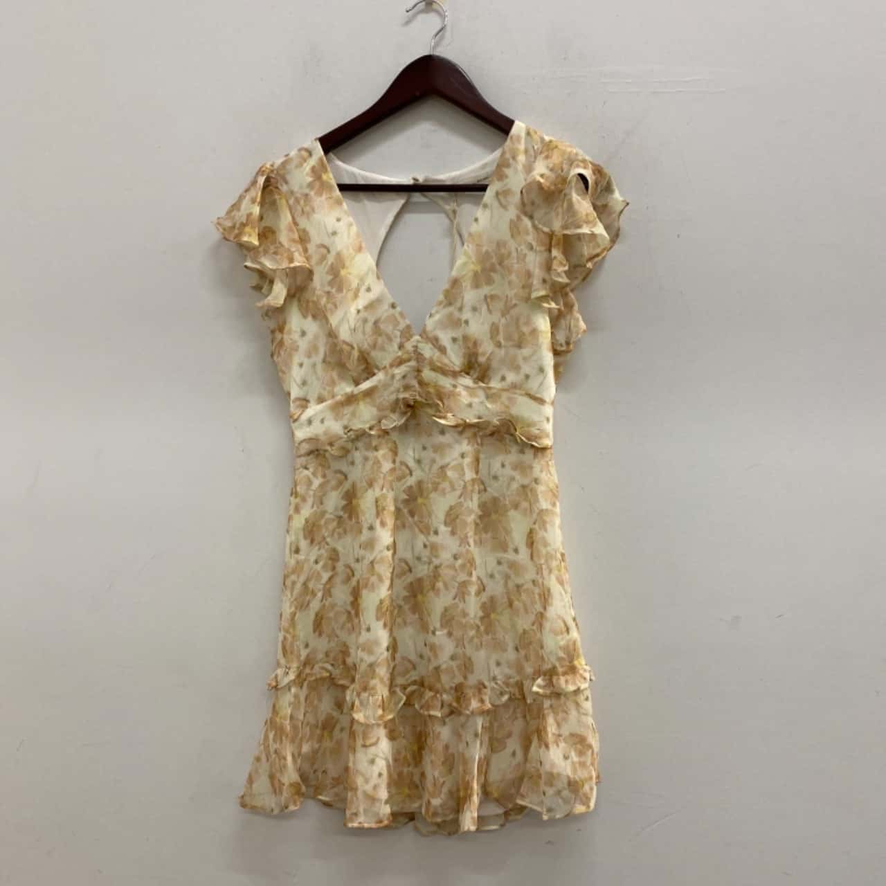 Here Comes The Sun Womens Size 10 Mini Dress Floral (s)
