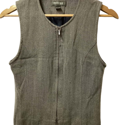 Country Road vest top, Size 8 ,Black  / Brown / Grey 