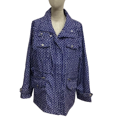 W-Lane Womens  Size 16 Anorak Navy Blue / White 