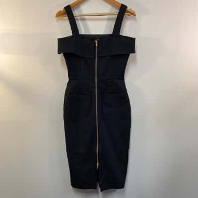 Oxford Womens  Size 8 Sleeveless Dress  Black  