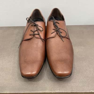Massa By Peggi Rini Mens  Size 16 Lace-up Dress shoes Brown 