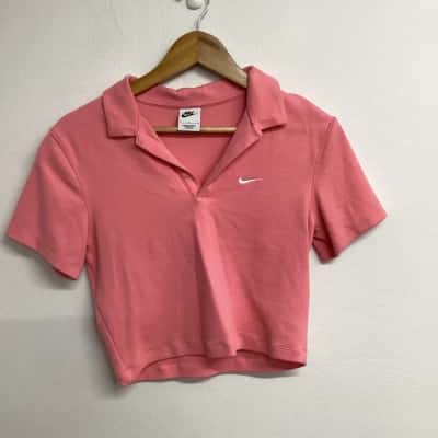 Nike Womens  Size L Cropped Polo Shirt  GUC