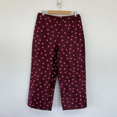 Princess Highway Berry Bonnie Spot Pants  Size 14 