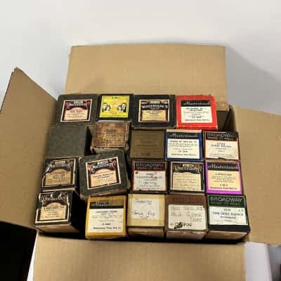 Vintage Pianola Player Piano Music Rolls – Mastertouch Broadway – Mixed Lot of 19