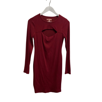 Guess Womens  Size M Long Sleeve Dress / Midi Red 
