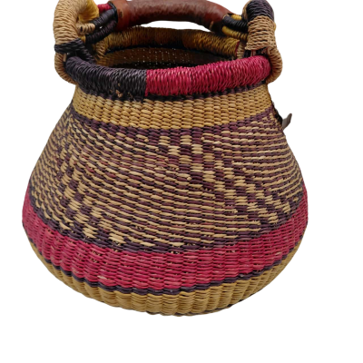 African Woven Basket 