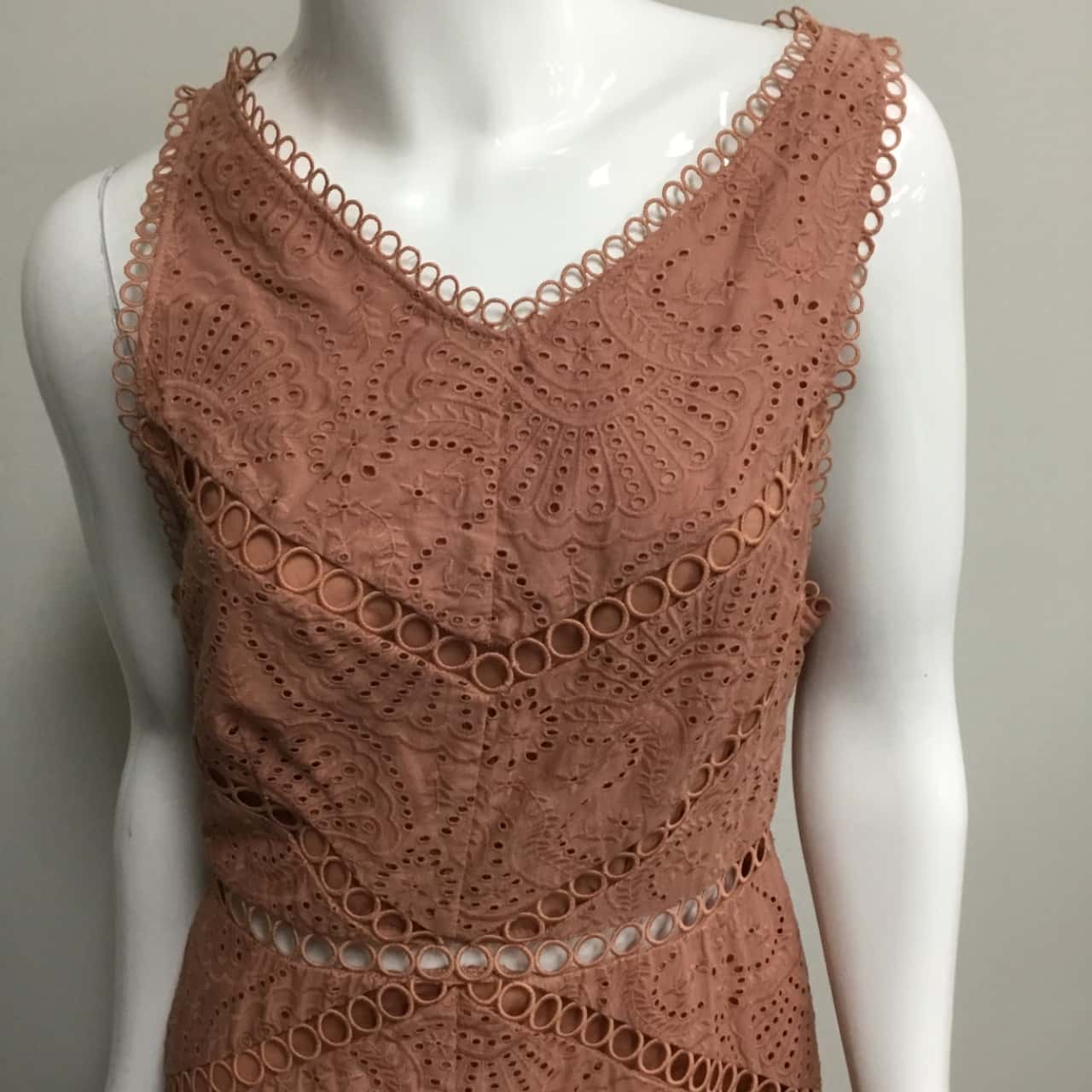 Zimmermann Womens Size 3 Rust Brown Sleeveless Dress (s)