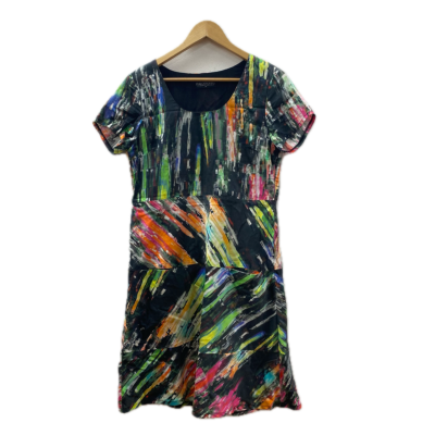 Philosophy Womens Dress Size 10 Black / Multicoloured 