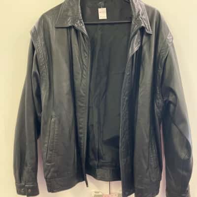  Unisex  Size L Leather Jacket Black  