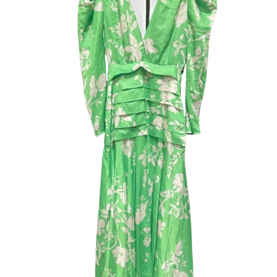 Sheike Womens Size 8 Green Patterned Dress