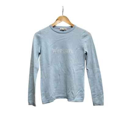 Bella Freud Womens  Size XS 100% Wool Jumper Blue 