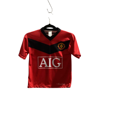  Kids  Size 4 Sport Top Red Manchester Team Shirt Rooney #10 on back 