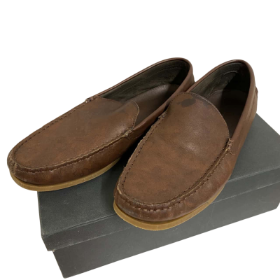 Country Road Mens Leather Burley Driving Moc Size 43  Black  