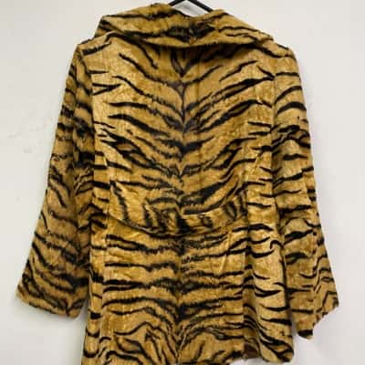  Womens  Size S Fur Coat Animal print vintage
