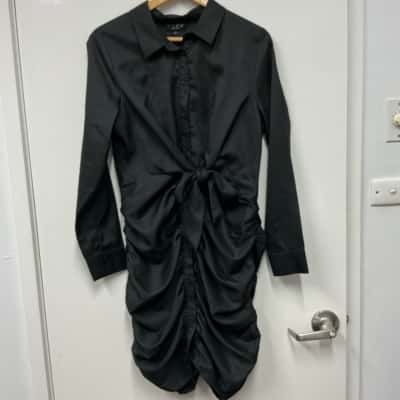  Womens In the Style,  Shirt Dress Black, size14.