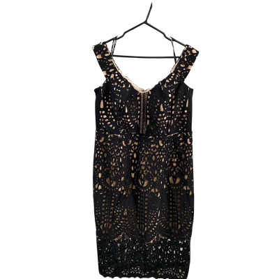 City Chic Womens Camila black dress Size M 