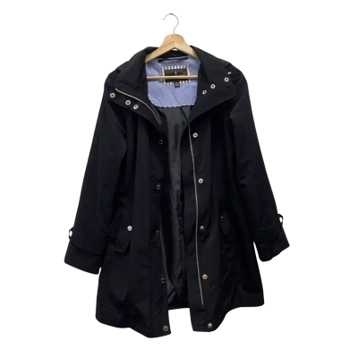 London Fog Womens Size S/M Raincoat Black  