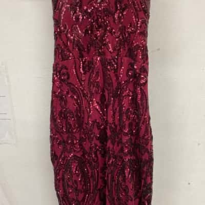 Bariano Womens  Size 14 Cocktail Dress Maroon 