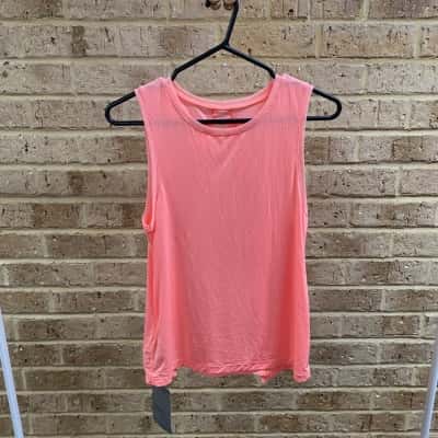 Lorna Jane Womens neon peach excel tank Size XS 