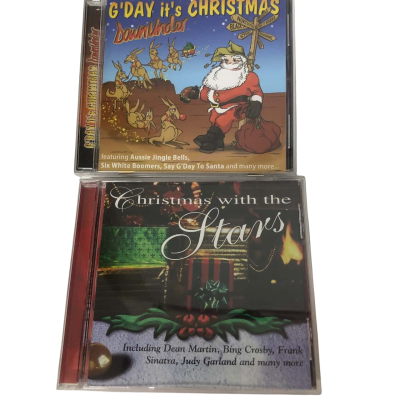 Christmas Music/Songs CD's x 2 - G'day it's Christmas Down Under & Christmas With The Stars