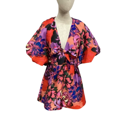 Sheike  Size 8 Short Sleeve Playsuit with Pockets Multicoloured 