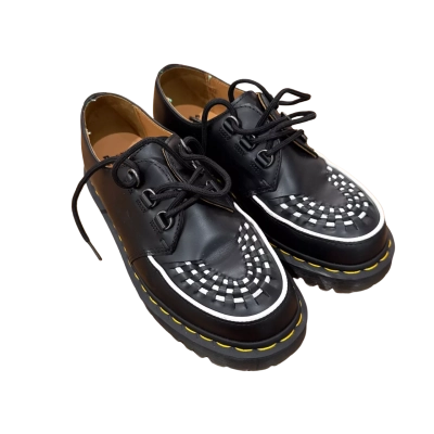 Dr. Martens Ramsey Smooth Shoes (Leather Creeper Platforms) - Black Size 8 Womens