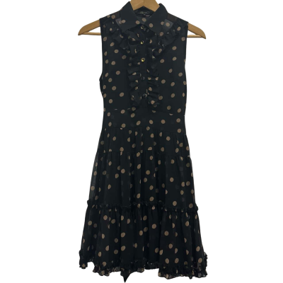 Elliatt Womens  Size 8 Sleeveless Dress  Beige / Black  