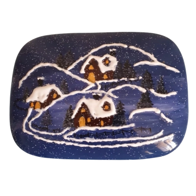 Navy Blue Trinket Box by Colleen