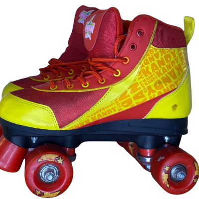  Womens Rollerskates Red / Yellow Size 5 / 6