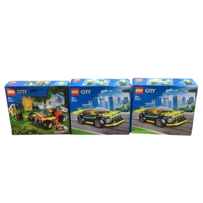 3 X Lego Set (2X 60383, 1 X 60247). Multicoloured