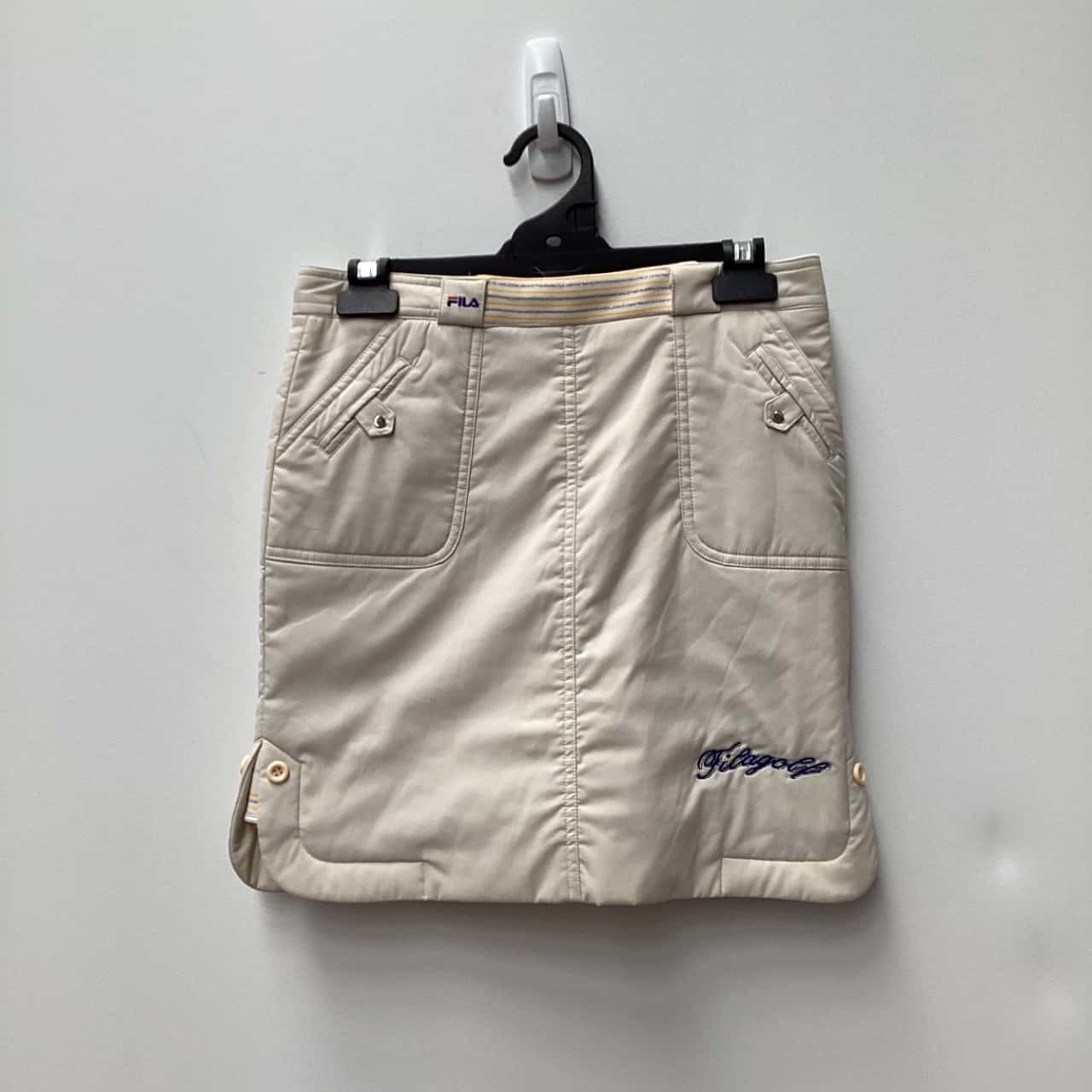 Fila Womens Size 8 Cream Vintage Skirt/Shorts