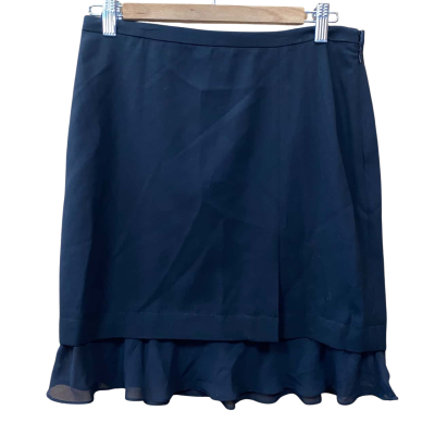 Saba Black Sheer Hem Skirt Size 10