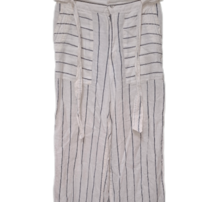 Halston Womens  Size 10 Straight Leg Pants Multicoloured / Striped 