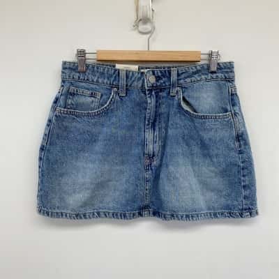 Cotton On Dream Blue Original Denim Mini Skirt  Size 28 