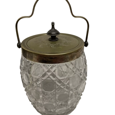 Cut Glass Biscuit Barrel